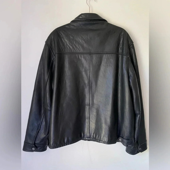 Vintage Guess Leather Jacket Men’s XL Distressed - Picture 2 of 11